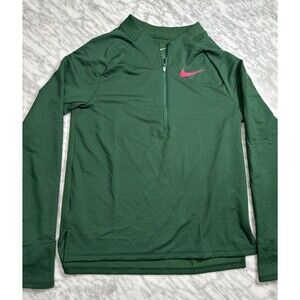 Nike Pro Elite Team Running Half Zip Top Made In USA DR5234-341 women Small NEW